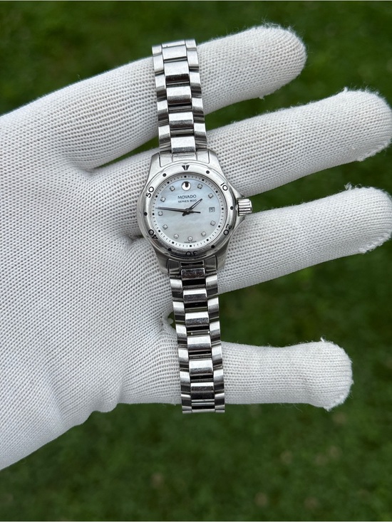 Movado Series 800 Stainless Steel Women\'s Bracelet Diamond mother of pearl watch main image 9
